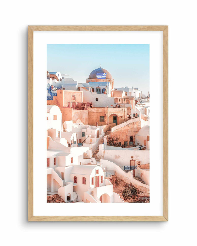 Santorini Sunsets I | PT Art Print-Shop Greece Wall Art Prints Online with Olive et Oriel - Our collection of Greek Islands art prints offer unique wall art including blue domes of Santorini in Oia, mediterranean sea prints and incredible posters from Milos and other Greece landscape photography - this collection will add mediterranean blue to your home, perfect for updating the walls in coastal, beach house style. There is Greece art on canvas and extra large wall art with fast, free shipping a