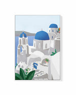 Santorini, Greece by Petra Lizde | Framed Canvas Art Print