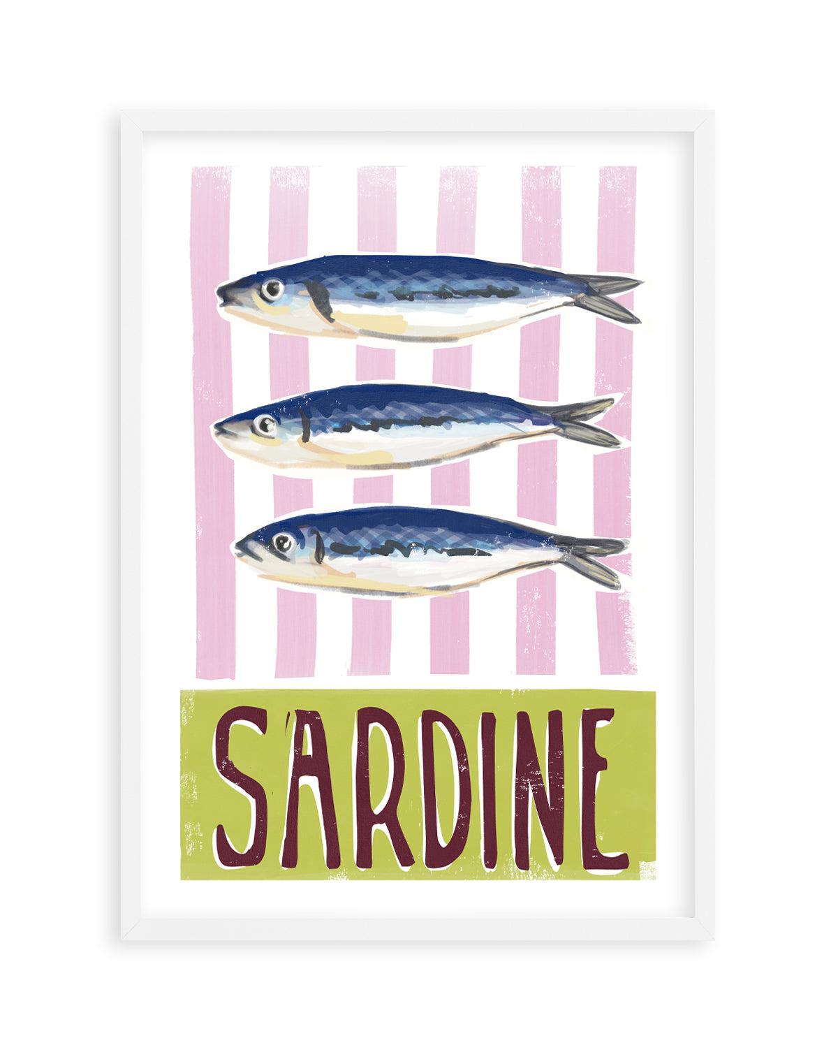 Sardine Art Print-PRINT-Olive et Oriel-Olive et Oriel-A5 | 5.8" x 8.3" | 14.8 x 21cm-White-With White Border-Buy-Australian-Art-Prints-Online-with-Olive-et-Oriel-Your-Artwork-Specialists-Austrailia-Decorate-With-Coastal-Photo-Wall-Art-Prints-From-Our-Beach-House-Artwork-Collection-Fine-Poster-and-Framed-Artwork