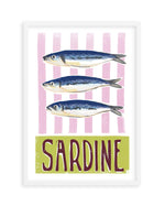 Sardine Art Print-PRINT-Olive et Oriel-Olive et Oriel-A5 | 5.8" x 8.3" | 14.8 x 21cm-White-With White Border-Buy-Australian-Art-Prints-Online-with-Olive-et-Oriel-Your-Artwork-Specialists-Austrailia-Decorate-With-Coastal-Photo-Wall-Art-Prints-From-Our-Beach-House-Artwork-Collection-Fine-Poster-and-Framed-Artwork