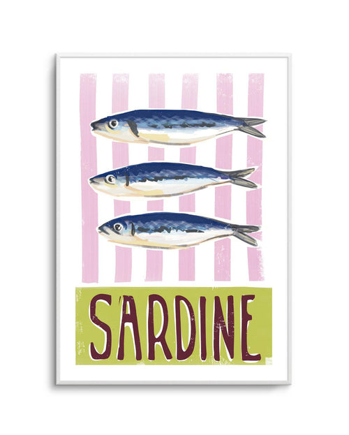 Sardine Art Print-PRINT-Olive et Oriel-Olive et Oriel-A5 | 5.8" x 8.3" | 14.8 x 21cm-Unframed Art Print-With White Border-Buy-Australian-Art-Prints-Online-with-Olive-et-Oriel-Your-Artwork-Specialists-Austrailia-Decorate-With-Coastal-Photo-Wall-Art-Prints-From-Our-Beach-House-Artwork-Collection-Fine-Poster-and-Framed-Artwork