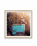 Scarborough Pool, WA | SQ Art Print-PRINT-Olive et Oriel-Olive et Oriel-70x70 cm | 27.5" x 27.5"-Oak-With White Border-Buy-Australian-Art-Prints-Online-with-Olive-et-Oriel-Your-Artwork-Specialists-Austrailia-Decorate-With-Coastal-Photo-Wall-Art-Prints-From-Our-Beach-House-Artwork-Collection-Fine-Poster-and-Framed-Artwork