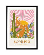 Scorpio By Jenny Liz Rome Art Print-PRINT-Olive et Oriel-Olive et Oriel-A5 | 5.8" x 8.3" | 14.8 x 21cm-Black-With White Border-Buy-Australian-Art-Prints-Online-with-Olive-et-Oriel-Your-Artwork-Specialists-Austrailia-Decorate-With-Coastal-Photo-Wall-Art-Prints-From-Our-Beach-House-Artwork-Collection-Fine-Poster-and-Framed-Artwork