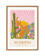 Scorpio By Jenny Liz Rome Art Print-PRINT-Olive et Oriel-Olive et Oriel-50x70 cm | 19.6" x 27.5"-Walnut-With White Border-Buy-Australian-Art-Prints-Online-with-Olive-et-Oriel-Your-Artwork-Specialists-Austrailia-Decorate-With-Coastal-Photo-Wall-Art-Prints-From-Our-Beach-House-Artwork-Collection-Fine-Poster-and-Framed-Artwork