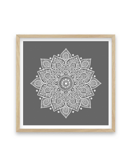 Mandala | Charcoal SQ | Framed Canvas-CANVAS-You can shop wall art online with Olive et Oriel for everything from abstract art to fun kids wall art. Our beautiful modern art prints and canvas art are available from large canvas prints to wall art paintings and our proudly Australian artwork collection offers only the highest quality framed large wall art and canvas art Australia - You can buy fashion photography prints or Hampton print posters and paintings on canvas from Olive et Oriel and have