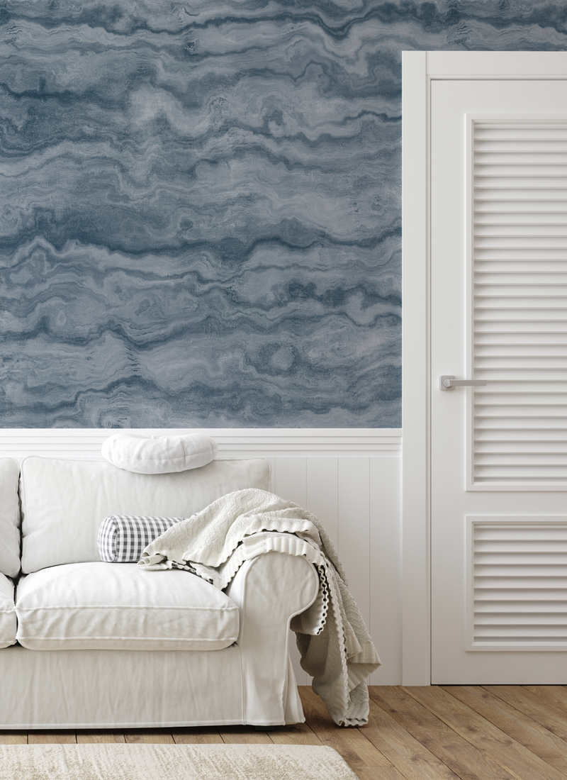 Inner Layers Slate Wallpaper from Olive et Oriel where you can shop wallpaper and artworks online