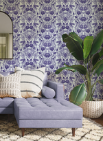 Palais Jardin Rich Violet Wallpaper