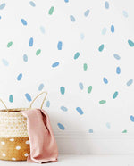 'Sea Spray' Super Fun Dots Decal Set | 174 dots!-Decals-Olive et Oriel-Decorate your kids bedroom wall decor with removable wall decals, these fabric kids decals are a great way to add colour and update your children's bedroom. Available as girls wall decals or boys wall decals, there are also nursery decals.