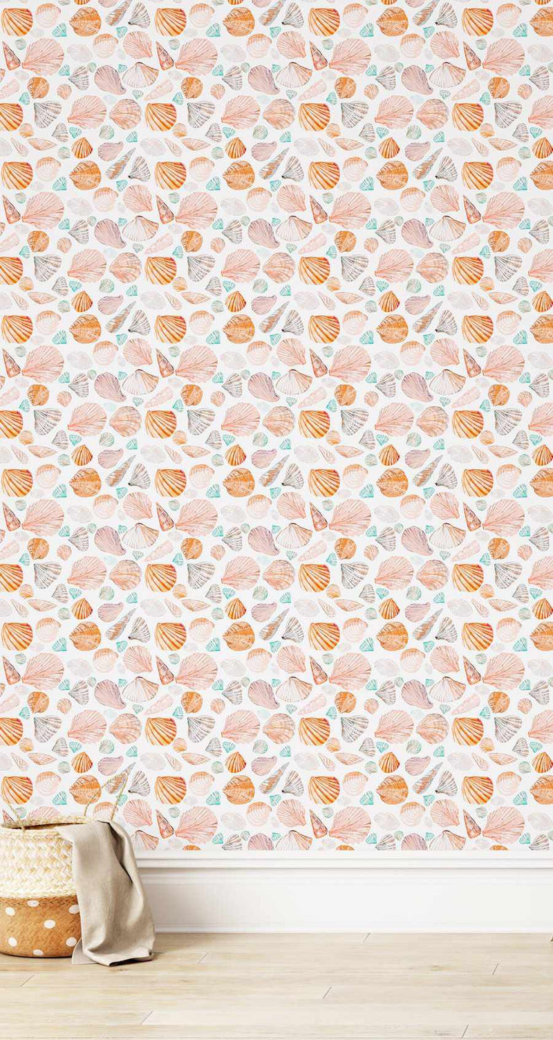 Seashells Wallpaper-Wallpaper-Buy Kids Removable Wallpaper Online Our Custom Made Children√¢‚Ç¨‚Ñ¢s Wallpapers Are A Fun Way To Decorate And Enhance Boys Bedroom Decor And Girls Bedrooms They Are An Amazing Addition To Your Kids Bedroom Walls Our Collection of Kids Wallpaper Is Sure To Transform Your Kids Rooms Interior Style From Pink Wallpaper To Dinosaur Wallpaper Even Marble Wallpapers For Teen Boys Shop Peel And Stick Wallpaper Online Today With Olive et Oriel