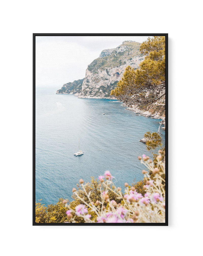 Seaside Bliss, Capri | Framed Canvas-CANVAS-You can shop wall art online with Olive et Oriel for everything from abstract art to fun kids wall art. Our beautiful modern art prints and canvas art are available from large canvas prints to wall art paintings and our proudly Australian artwork collection offers only the highest quality framed large wall art and canvas art Australia - You can buy fashion photography prints or Hampton print posters and paintings on canvas from Olive et Oriel and have 