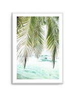 Seaside Palm Art Print-PRINT-Olive et Oriel-Olive et Oriel-A5 | 5.8" x 8.3" | 14.8 x 21cm-Unframed Art Print-With White Border-Buy-Australian-Art-Prints-Online-with-Olive-et-Oriel-Your-Artwork-Specialists-Austrailia-Decorate-With-Coastal-Photo-Wall-Art-Prints-From-Our-Beach-House-Artwork-Collection-Fine-Poster-and-Framed-Artwork