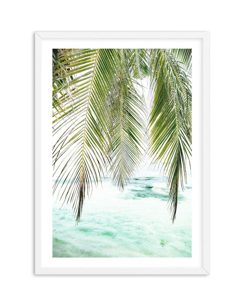 Seaside Palm Art Print-PRINT-Olive et Oriel-Olive et Oriel-A5 | 5.8" x 8.3" | 14.8 x 21cm-White-With White Border-Buy-Australian-Art-Prints-Online-with-Olive-et-Oriel-Your-Artwork-Specialists-Austrailia-Decorate-With-Coastal-Photo-Wall-Art-Prints-From-Our-Beach-House-Artwork-Collection-Fine-Poster-and-Framed-Artwork