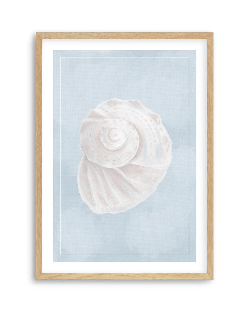 Seaside Shell I Art Print-PRINT-Olive et Oriel-Olive et Oriel-A5 | 5.8" x 8.3" | 14.8 x 21cm-Oak-With White Border-Buy-Australian-Art-Prints-Online-with-Olive-et-Oriel-Your-Artwork-Specialists-Austrailia-Decorate-With-Coastal-Photo-Wall-Art-Prints-From-Our-Beach-House-Artwork-Collection-Fine-Poster-and-Framed-Artwork