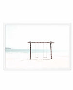 Seaside Swings Art Print-PRINT-Olive et Oriel-Olive et Oriel-A5 | 5.8" x 8.3" | 14.8 x 21cm-White-With White Border-Buy-Australian-Art-Prints-Online-with-Olive-et-Oriel-Your-Artwork-Specialists-Austrailia-Decorate-With-Coastal-Photo-Wall-Art-Prints-From-Our-Beach-House-Artwork-Collection-Fine-Poster-and-Framed-Artwork