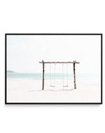 Seaside Swings | Framed Canvas-CANVAS-You can shop wall art online with Olive et Oriel for everything from abstract art to fun kids wall art. Our beautiful modern art prints and canvas art are available from large canvas prints to wall art paintings and our proudly Australian artwork collection offers only the highest quality framed large wall art and canvas art Australia - You can buy fashion photography prints or Hampton print posters and paintings on canvas from Olive et Oriel and have them d