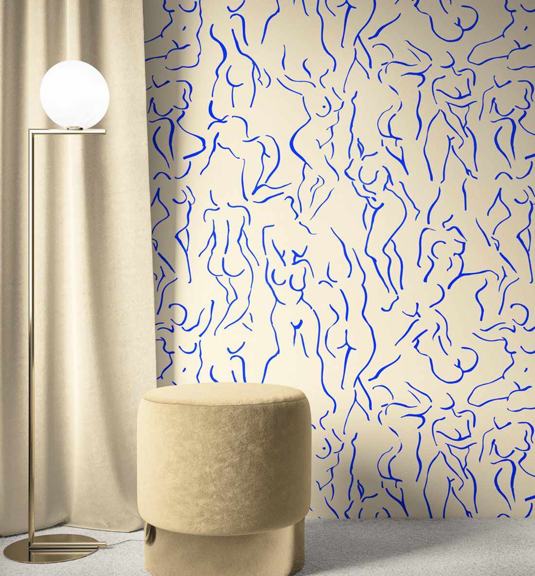 She loved Matisse Wallpaper - Olive et Oriel