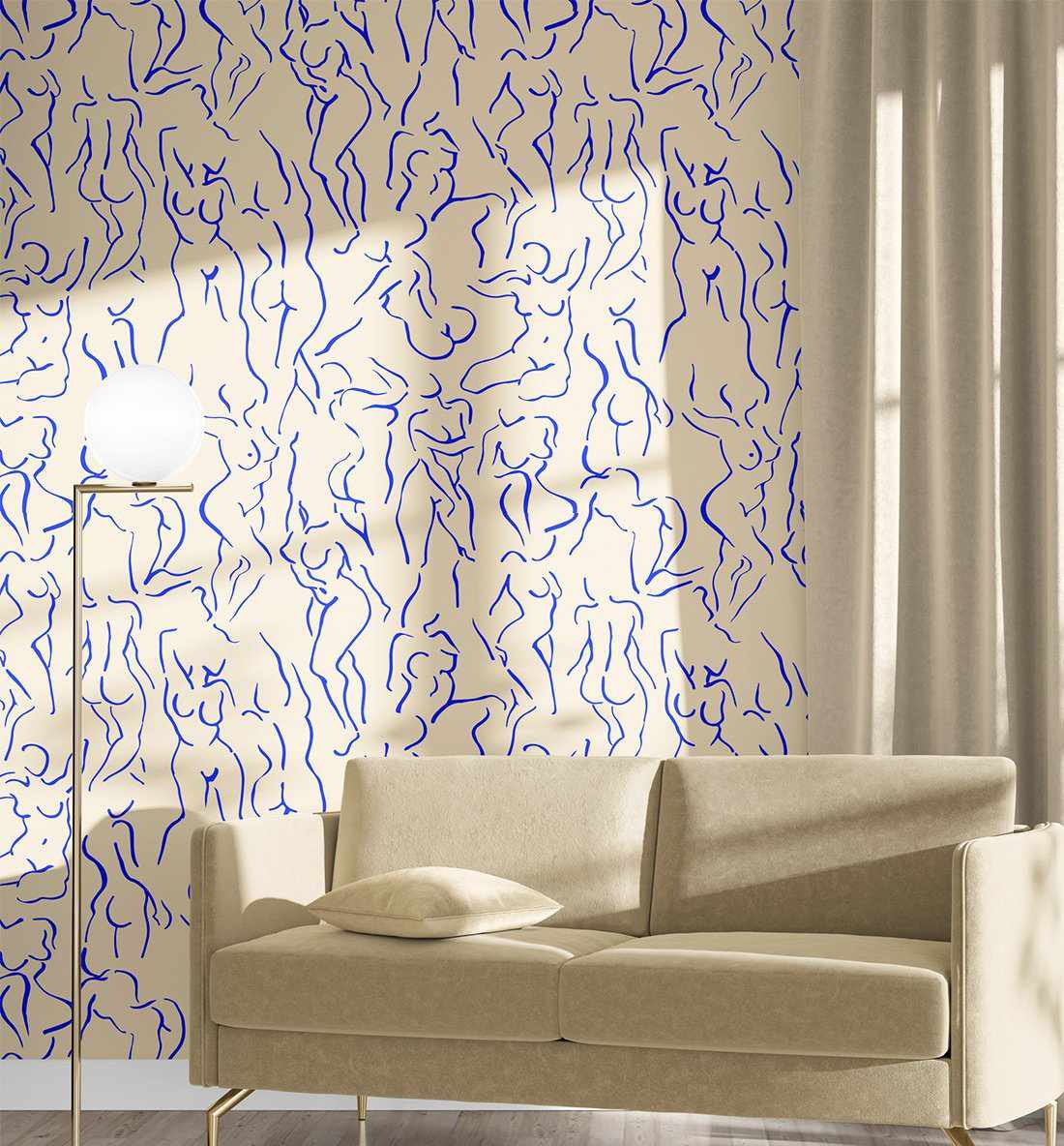 She loved Matisse Wallpaper - Olive et Oriel