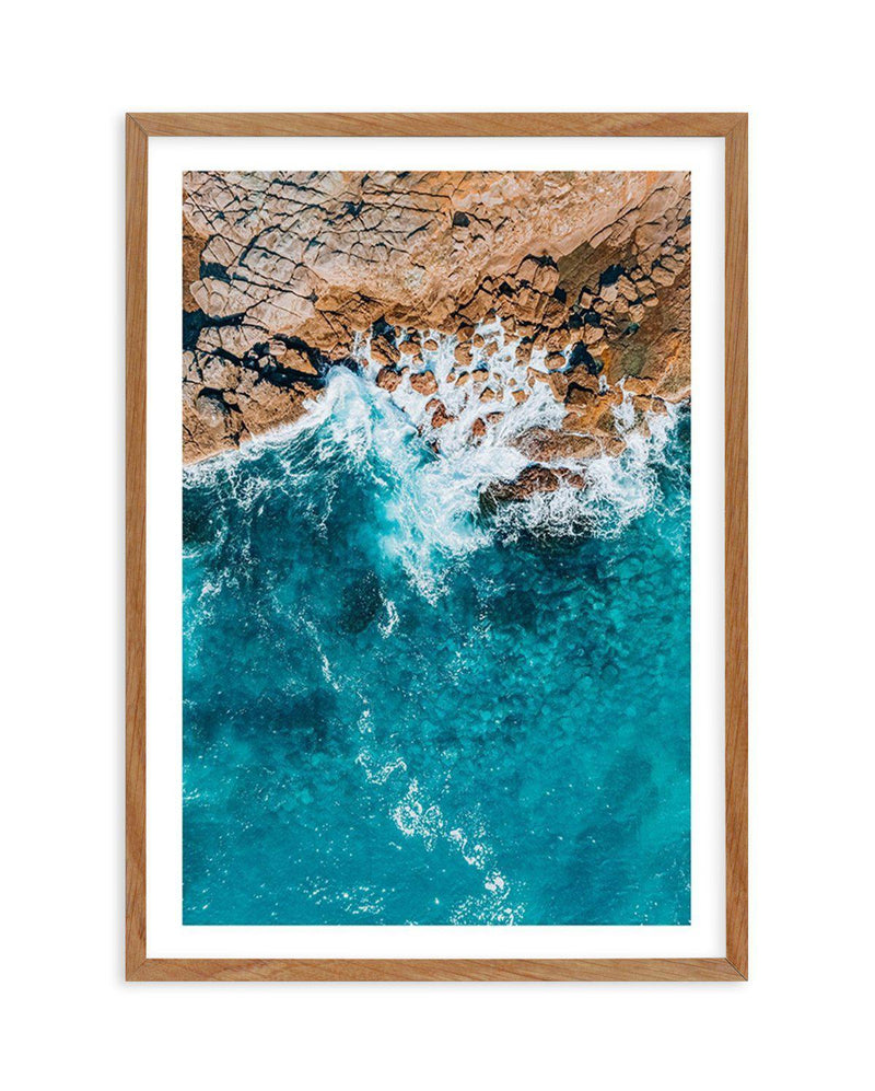 Short Point Headland I Art Print-PRINT-Olive et Oriel-Olive et Oriel-50x70 cm | 19.6" x 27.5"-Walnut-With White Border-Buy-Australian-Art-Prints-Online-with-Olive-et-Oriel-Your-Artwork-Specialists-Austrailia-Decorate-With-Coastal-Photo-Wall-Art-Prints-From-Our-Beach-House-Artwork-Collection-Fine-Poster-and-Framed-Artwork