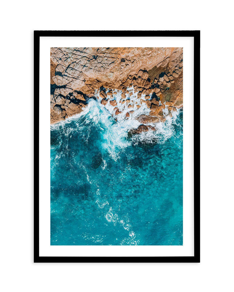 Short Point Headland I Art Print-PRINT-Olive et Oriel-Olive et Oriel-A5 | 5.8" x 8.3" | 14.8 x 21cm-Black-With White Border-Buy-Australian-Art-Prints-Online-with-Olive-et-Oriel-Your-Artwork-Specialists-Austrailia-Decorate-With-Coastal-Photo-Wall-Art-Prints-From-Our-Beach-House-Artwork-Collection-Fine-Poster-and-Framed-Artwork