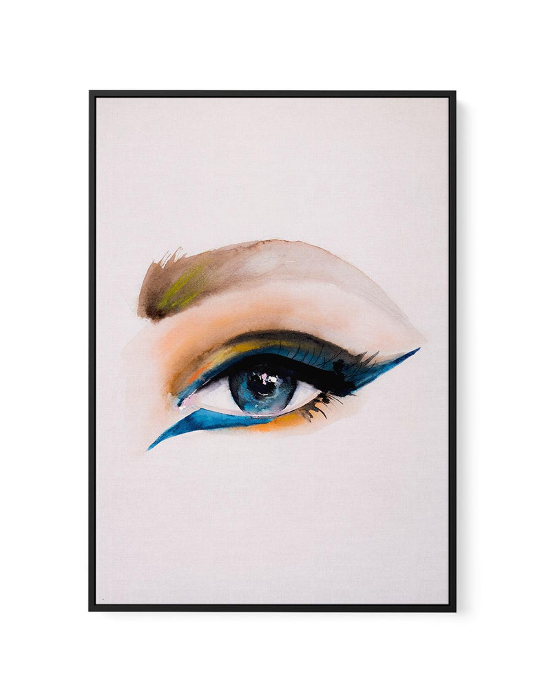 Single Eye by Leigh Viner | Framed Canvas-CANVAS-You can shop wall art online with Olive et Oriel for everything from abstract art to fun kids wall art. Our beautiful modern art prints and canvas art are available from large canvas prints to wall art paintings and our proudly Australian artwork collection offers only the highest quality framed large wall art and canvas art Australia - You can buy fashion photography prints or Hampton print posters and paintings on canvas from Olive et Oriel and 