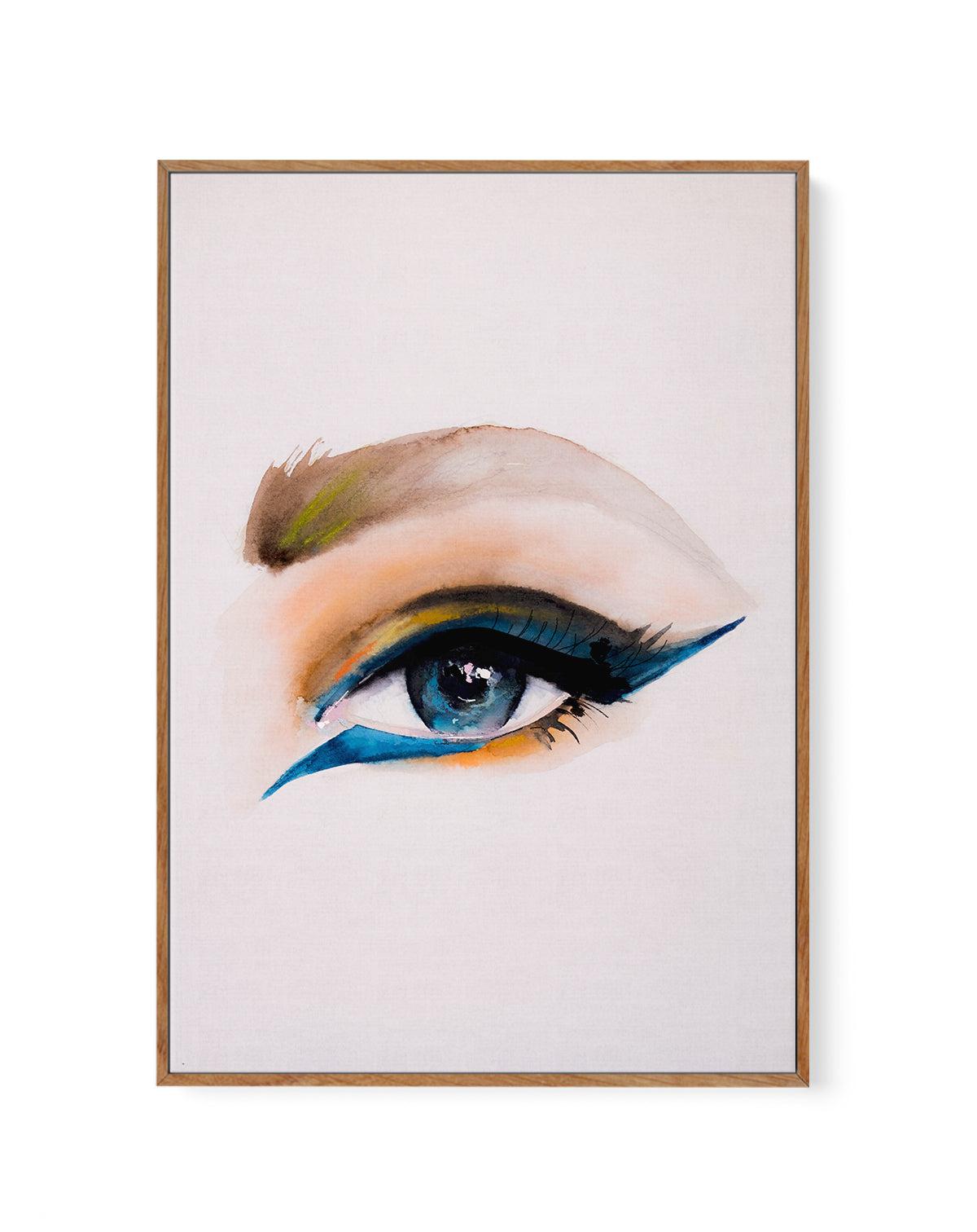 Single Eye by Leigh Viner | Framed Canvas-CANVAS-You can shop wall art online with Olive et Oriel for everything from abstract art to fun kids wall art. Our beautiful modern art prints and canvas art are available from large canvas prints to wall art paintings and our proudly Australian artwork collection offers only the highest quality framed large wall art and canvas art Australia - You can buy fashion photography prints or Hampton print posters and paintings on canvas from Olive et Oriel and 