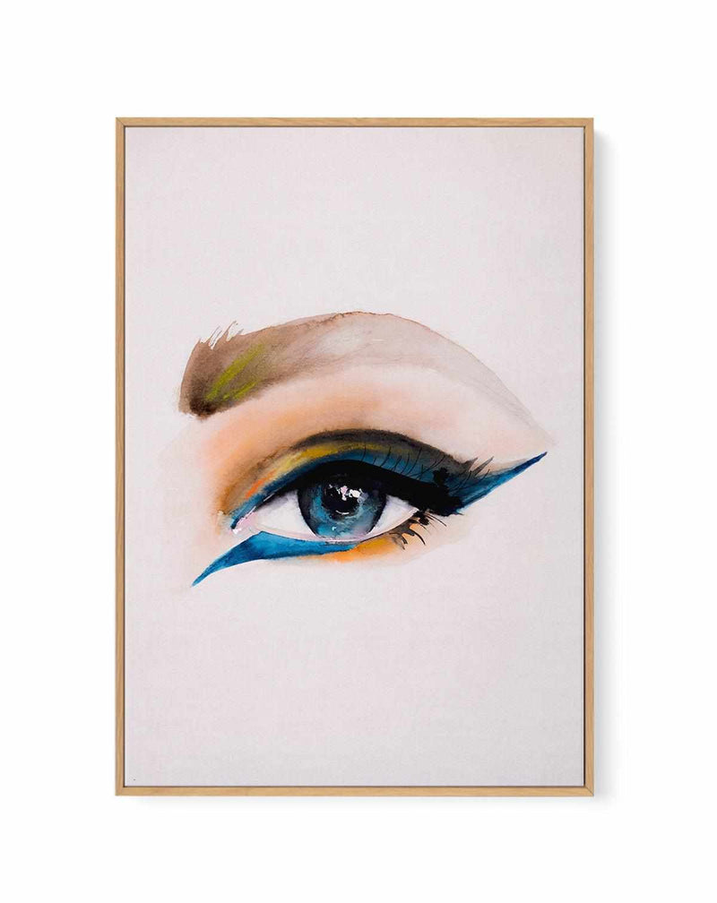 Single Eye by Leigh Viner | Framed Canvas Art Print
