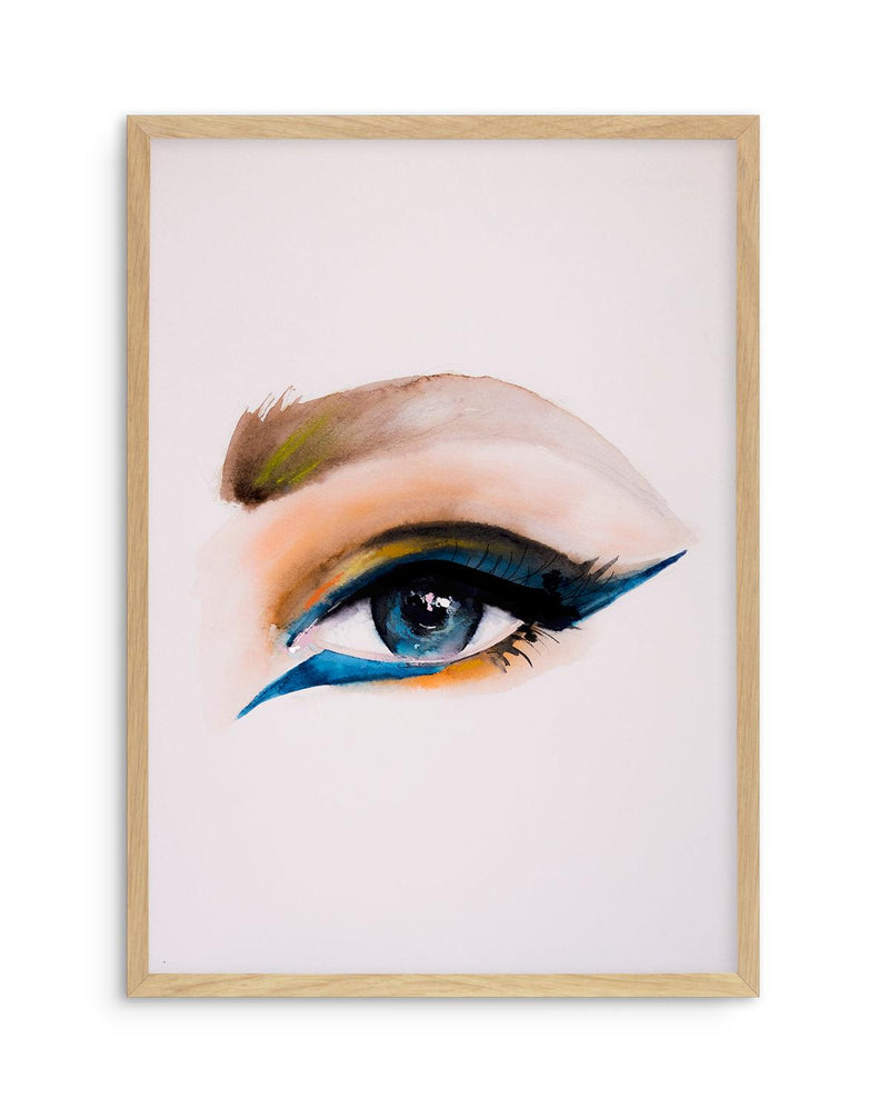 Single Eye by Leigh Viner Art Print-PRINT-Olive et Oriel-Leigh Viner-A5 | 5.8" x 8.3" | 14.8 x 21cm-Oak-With White Border-Buy-Australian-Art-Prints-Online-with-Olive-et-Oriel-Your-Artwork-Specialists-Austrailia-Decorate-With-Coastal-Photo-Wall-Art-Prints-From-Our-Beach-House-Artwork-Collection-Fine-Poster-and-Framed-Artwork