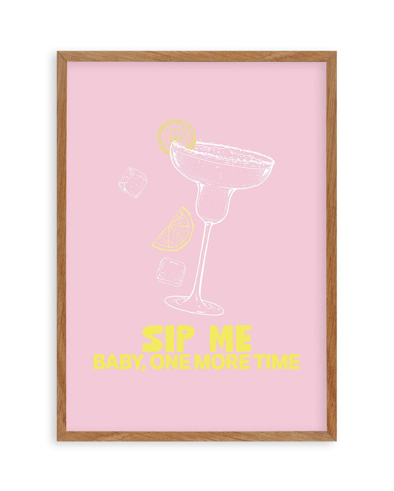 Sip Me Baby One More Time Art Print-PRINT-Olive et Oriel-Olive et Oriel-50x70 cm | 19.6" x 27.5"-Walnut-With White Border-Buy-Australian-Art-Prints-Online-with-Olive-et-Oriel-Your-Artwork-Specialists-Austrailia-Decorate-With-Coastal-Photo-Wall-Art-Prints-From-Our-Beach-House-Artwork-Collection-Fine-Poster-and-Framed-Artwork
