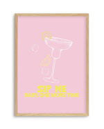Sip Me Baby One More Time Art Print-PRINT-Olive et Oriel-Olive et Oriel-A5 | 5.8" x 8.3" | 14.8 x 21cm-Oak-With White Border-Buy-Australian-Art-Prints-Online-with-Olive-et-Oriel-Your-Artwork-Specialists-Austrailia-Decorate-With-Coastal-Photo-Wall-Art-Prints-From-Our-Beach-House-Artwork-Collection-Fine-Poster-and-Framed-Artwork