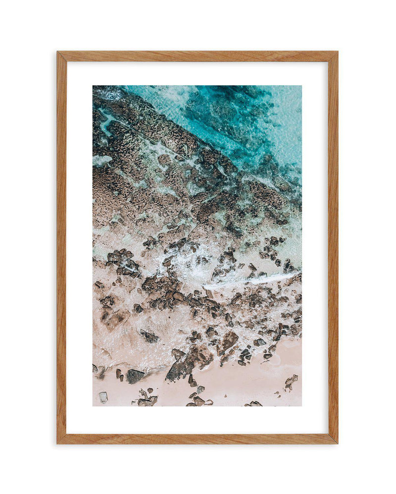 Slice of Blue Art Print-PRINT-Olive et Oriel-Olive et Oriel-50x70 cm | 19.6" x 27.5"-Walnut-With White Border-Buy-Australian-Art-Prints-Online-with-Olive-et-Oriel-Your-Artwork-Specialists-Austrailia-Decorate-With-Coastal-Photo-Wall-Art-Prints-From-Our-Beach-House-Artwork-Collection-Fine-Poster-and-Framed-Artwork