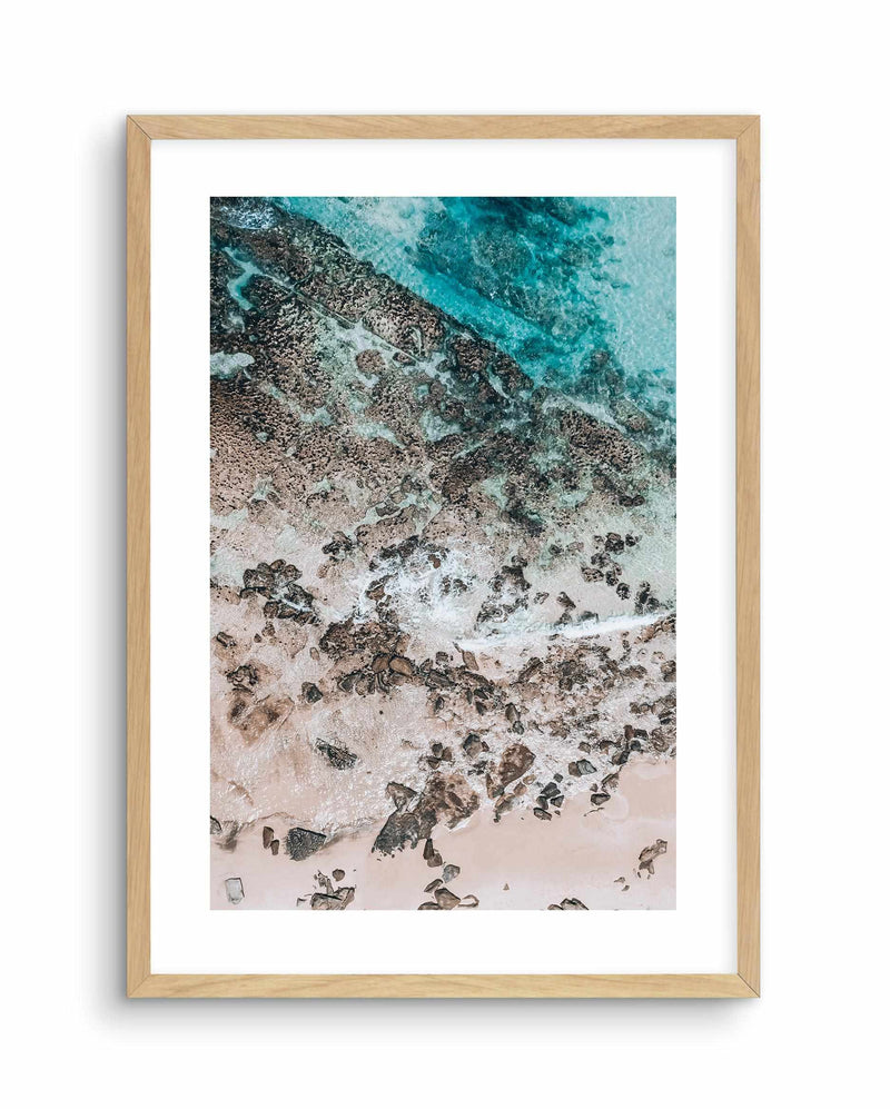 Slice of Blue Art Print-PRINT-Olive et Oriel-Olive et Oriel-A5 | 5.8" x 8.3" | 14.8 x 21cm-Oak-With White Border-Buy-Australian-Art-Prints-Online-with-Olive-et-Oriel-Your-Artwork-Specialists-Austrailia-Decorate-With-Coastal-Photo-Wall-Art-Prints-From-Our-Beach-House-Artwork-Collection-Fine-Poster-and-Framed-Artwork