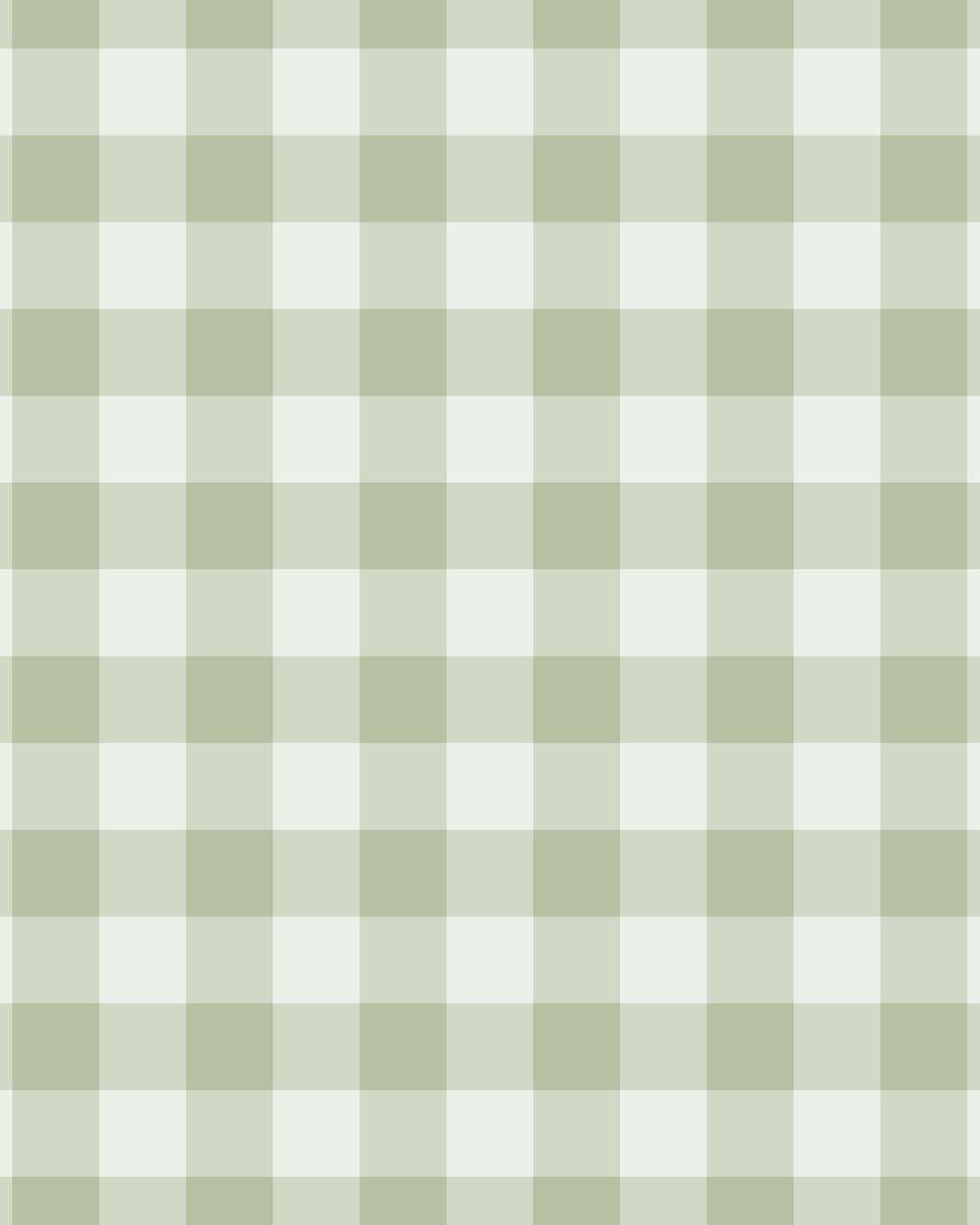 Small Gingham Check Sage Green Wallpaper