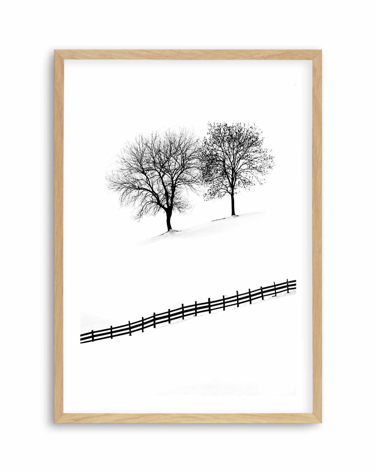 Snow Trees by Mario Stefanelli Art Print