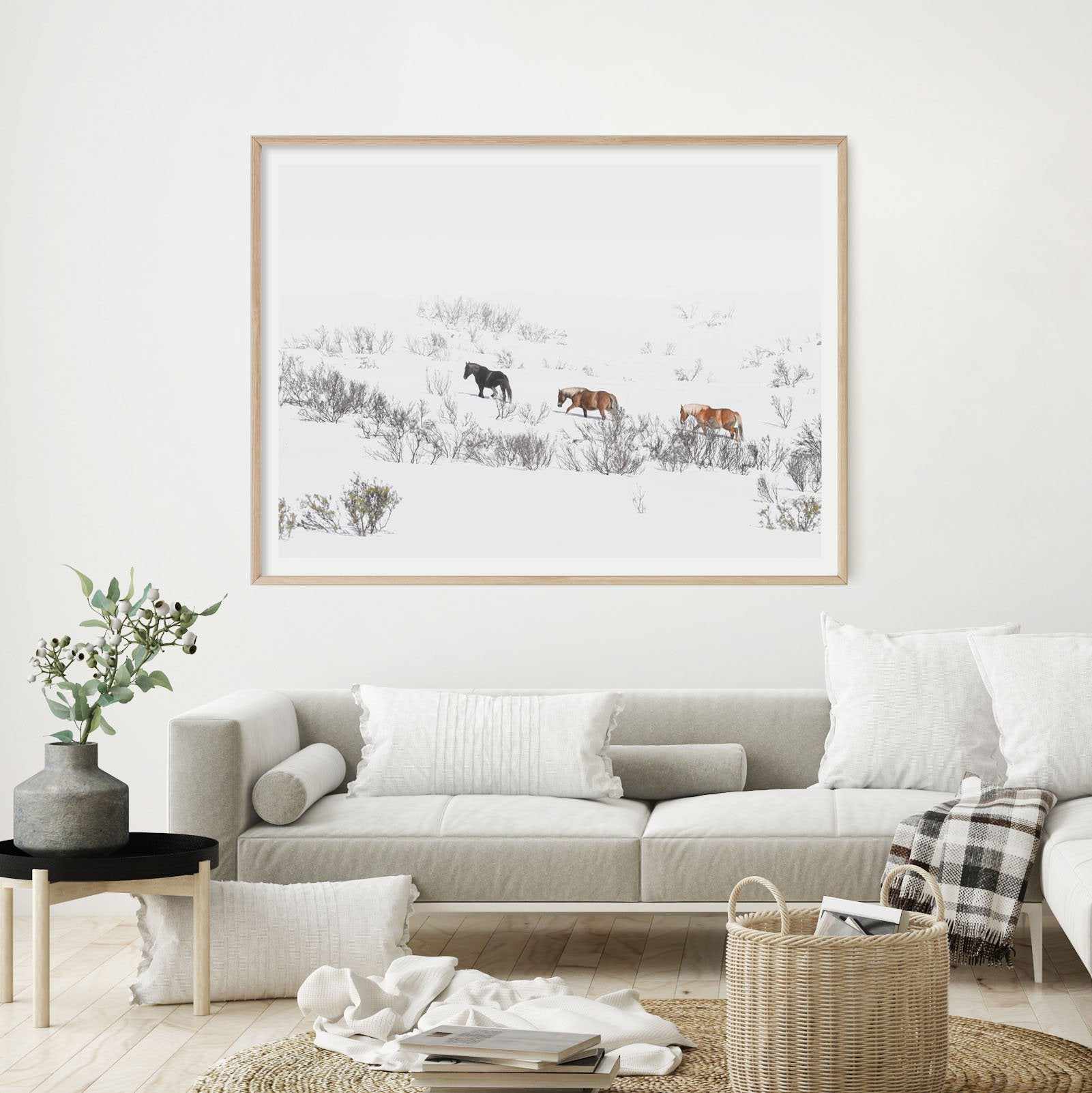 Snowy Mountains Brumbies II Art Print-PRINT-Olive et Oriel-Olive et Oriel-Buy-Australian-Art-Prints-Online-with-Olive-et-Oriel-Your-Artwork-Specialists-Austrailia-Decorate-With-Coastal-Photo-Wall-Art-Prints-From-Our-Beach-House-Artwork-Collection-Fine-Poster-and-Framed-Artwork