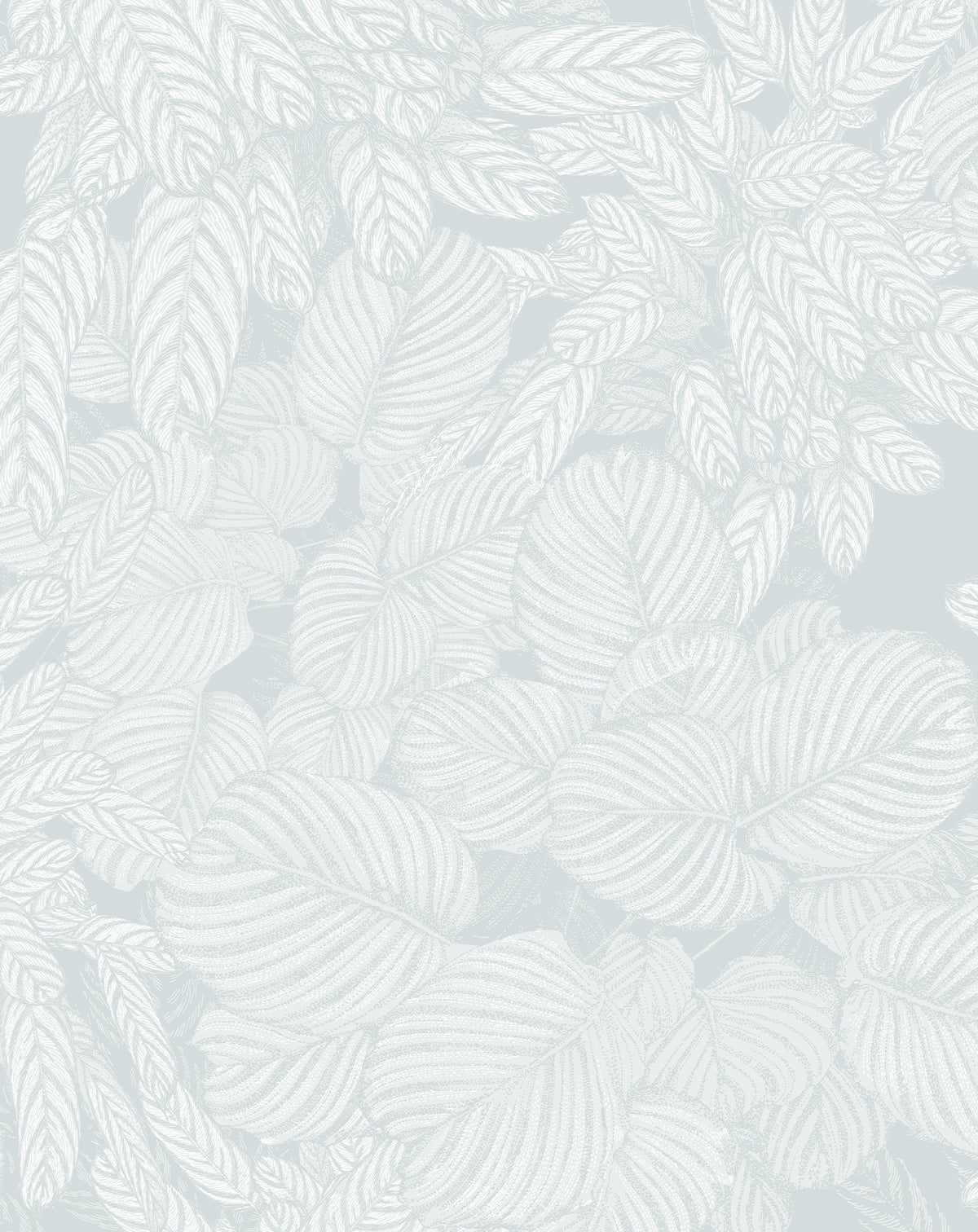 Soft Foliage | Duck Egg Blue Wallpaper - Olive et Oriel