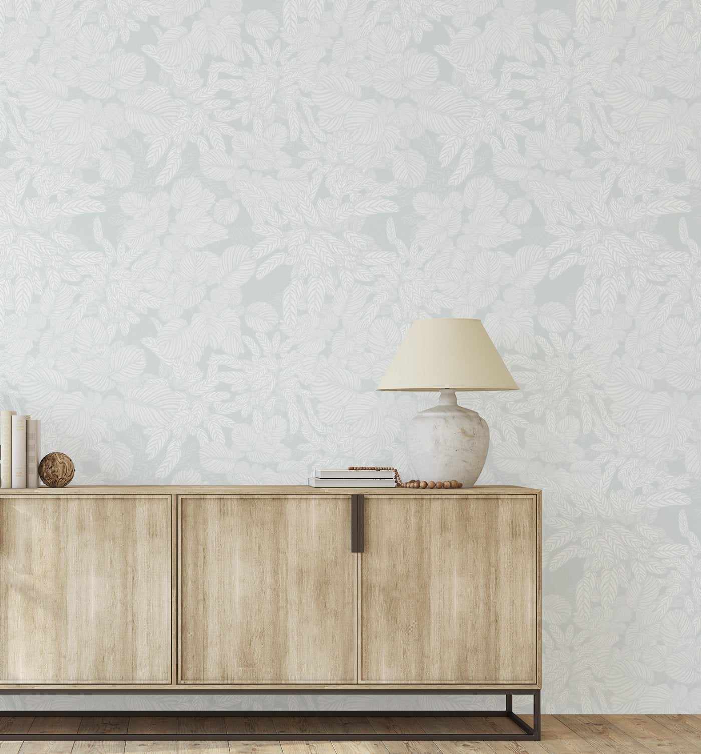 Soft Foliage | Duck Egg Blue Wallpaper - Olive et Oriel