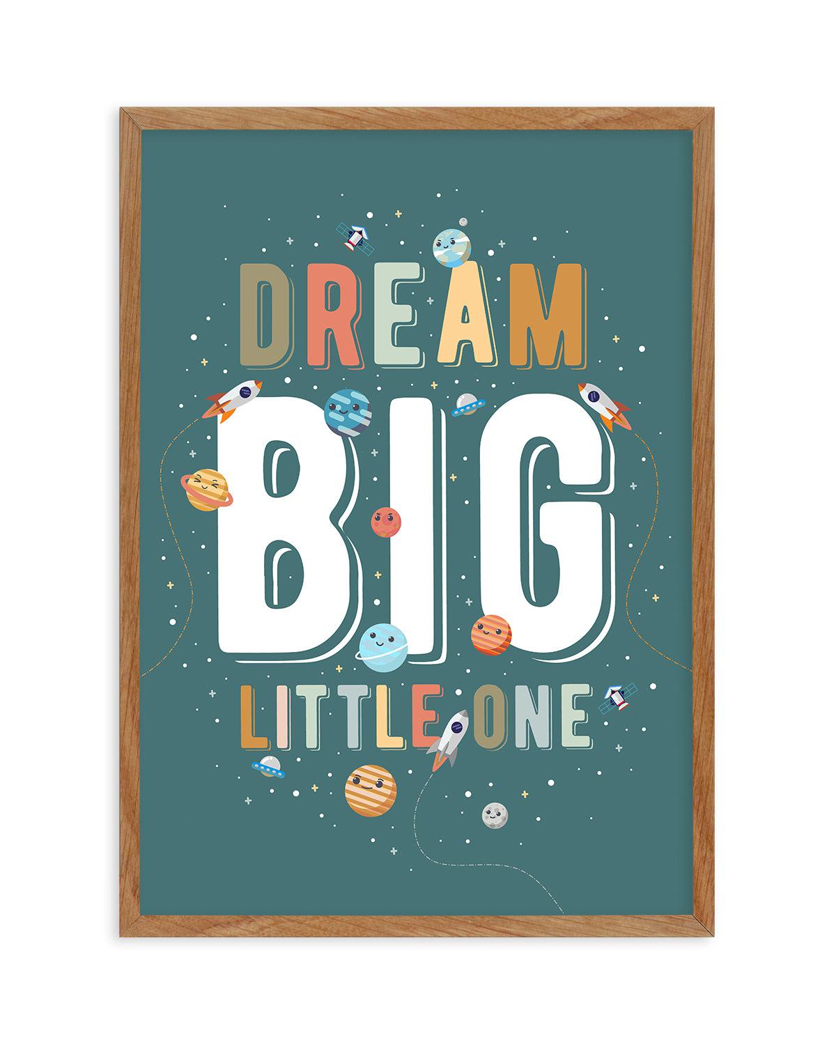 Solar | Dream Big Little One Art Print-PRINT-Olive et Oriel-Olive et Oriel-50x70 cm | 19.6" x 27.5"-Walnut-With White Border-Buy-Australian-Art-Prints-Online-with-Olive-et-Oriel-Your-Artwork-Specialists-Austrailia-Decorate-With-Coastal-Photo-Wall-Art-Prints-From-Our-Beach-House-Artwork-Collection-Fine-Poster-and-Framed-Artwork