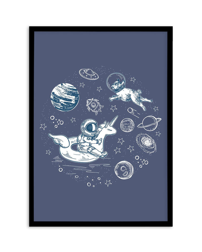 Space Dip Art Print-PRINT-Olive et Oriel-Olive et Oriel-A5 | 5.8" x 8.3" | 14.8 x 21cm-Black-With White Border-Buy-Australian-Art-Prints-Online-with-Olive-et-Oriel-Your-Artwork-Specialists-Austrailia-Decorate-With-Coastal-Photo-Wall-Art-Prints-From-Our-Beach-House-Artwork-Collection-Fine-Poster-and-Framed-Artwork