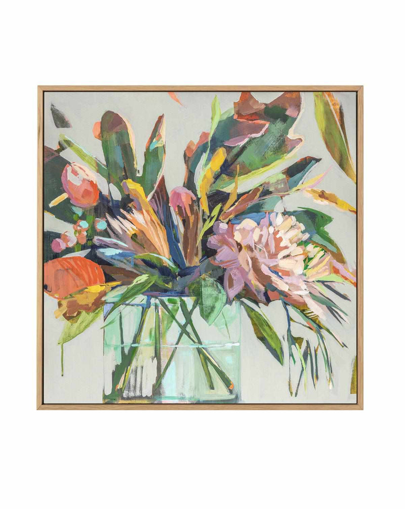 Spikey Bouquet by Jenny Westenhofer | Framed Canvas Art Print