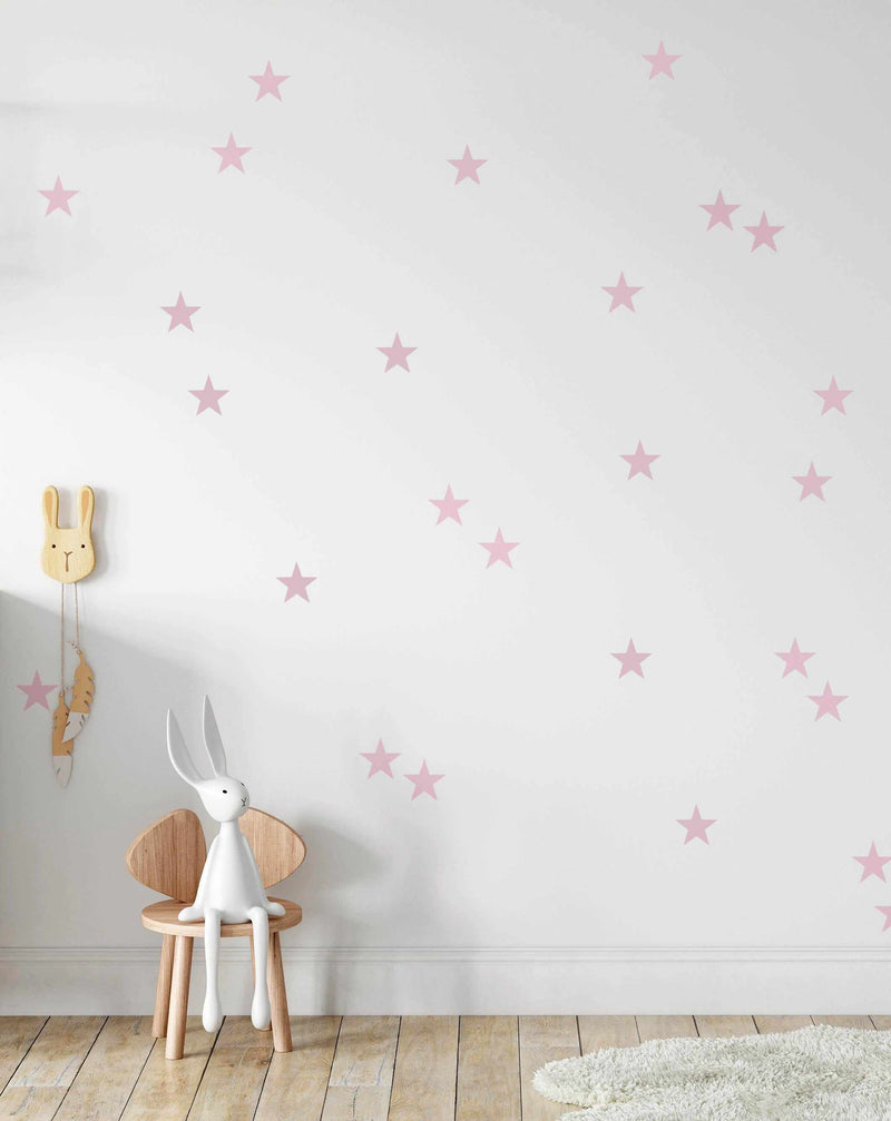 Stars | Medium Decal Set-Decals-Olive et Oriel-Decorate your kids bedroom wall decor with removable wall decals, these fabric kids decals are a great way to add colour and update your children's bedroom. Available as girls wall decals or boys wall decals, there are also nursery decals.