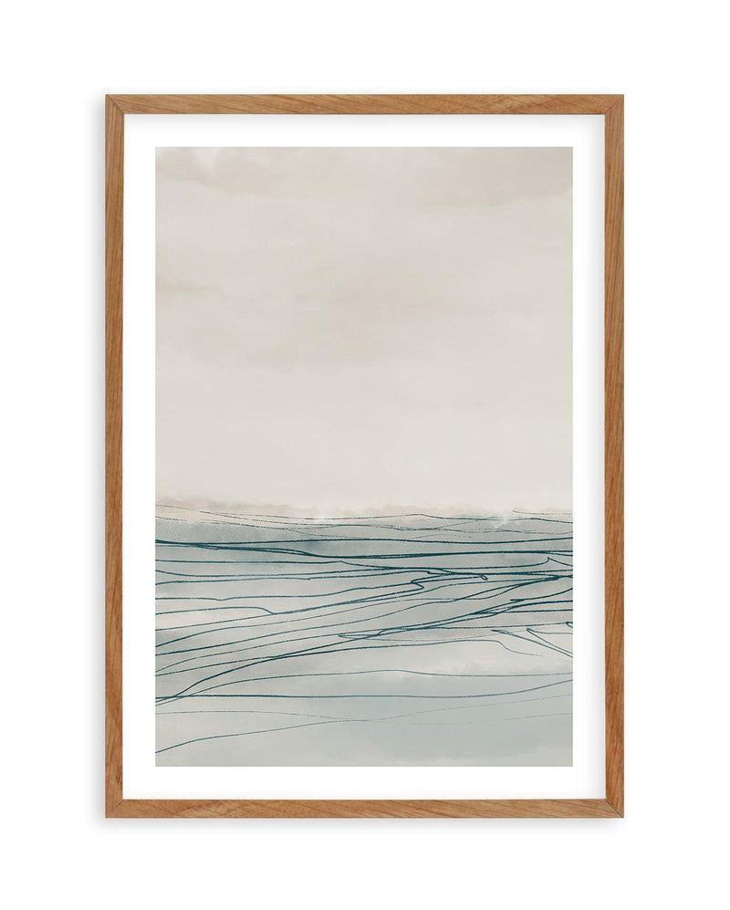 Still Sea I by Dan Hobday PT Art Print-PRINT-Olive et Oriel-Dan Hobday-50x70 cm | 19.6" x 27.5"-Walnut-With White Border-Buy-Australian-Art-Prints-Online-with-Olive-et-Oriel-Your-Artwork-Specialists-Austrailia-Decorate-With-Coastal-Photo-Wall-Art-Prints-From-Our-Beach-House-Artwork-Collection-Fine-Poster-and-Framed-Artwork