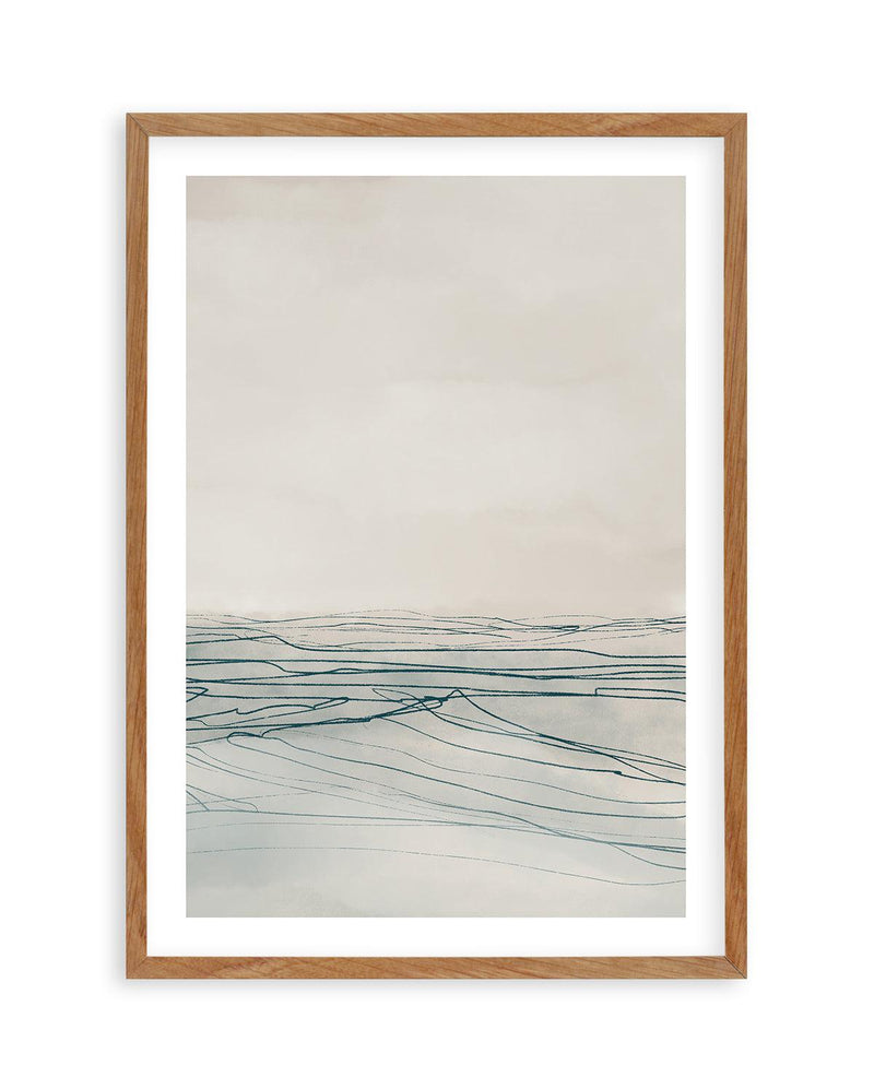 Still Sea II by Dan Hobday PT Art Print-PRINT-Olive et Oriel-Dan Hobday-50x70 cm | 19.6" x 27.5"-Walnut-With White Border-Buy-Australian-Art-Prints-Online-with-Olive-et-Oriel-Your-Artwork-Specialists-Austrailia-Decorate-With-Coastal-Photo-Wall-Art-Prints-From-Our-Beach-House-Artwork-Collection-Fine-Poster-and-Framed-Artwork