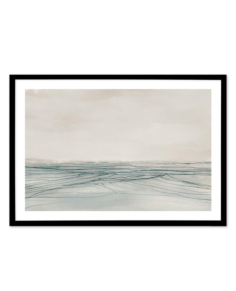 Still Sea by Dan Hobday LS Art Print-PRINT-Olive et Oriel-Dan Hobday-A5 | 5.8" x 8.3" | 14.8 x 21cm-Black-With White Border-Buy-Australian-Art-Prints-Online-with-Olive-et-Oriel-Your-Artwork-Specialists-Austrailia-Decorate-With-Coastal-Photo-Wall-Art-Prints-From-Our-Beach-House-Artwork-Collection-Fine-Poster-and-Framed-Artwork
