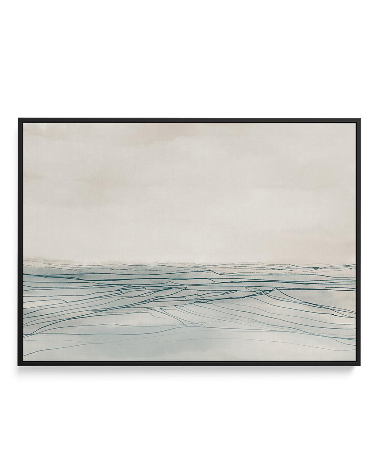 Still Sea by Dan Hobday LS | Framed Canvas-CANVAS-You can shop wall art online with Olive et Oriel for everything from abstract art to fun kids wall art. Our beautiful modern art prints and canvas art are available from large canvas prints to wall art paintings and our proudly Australian artwork collection offers only the highest quality framed large wall art and canvas art Australia - You can buy fashion photography prints or Hampton print posters and paintings on canvas from Olive et Oriel and