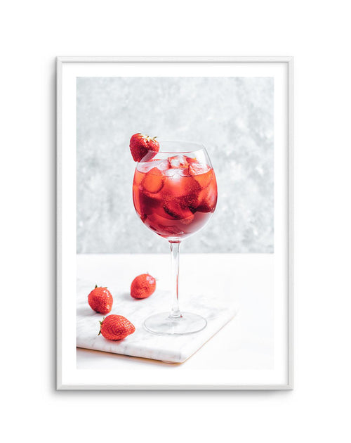 Strawberry Spritz Art Print-PRINT-Olive et Oriel-Olive et Oriel-Buy-Australian-Art-Prints-Online-with-Olive-et-Oriel-Your-Artwork-Specialists-Austrailia-Decorate-With-Coastal-Photo-Wall-Art-Prints-From-Our-Beach-House-Artwork-Collection-Fine-Poster-and-Framed-Artwork