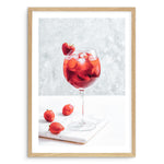 Strawberry Spritz Art Print-PRINT-Olive et Oriel-Olive et Oriel-A5 | 5.8" x 8.3" | 14.8 x 21cm-Oak-With White Border-Buy-Australian-Art-Prints-Online-with-Olive-et-Oriel-Your-Artwork-Specialists-Austrailia-Decorate-With-Coastal-Photo-Wall-Art-Prints-From-Our-Beach-House-Artwork-Collection-Fine-Poster-and-Framed-Artwork