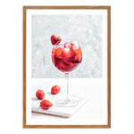 Strawberry Spritz Art Print-PRINT-Olive et Oriel-Olive et Oriel-50x70 cm | 19.6" x 27.5"-Walnut-With White Border-Buy-Australian-Art-Prints-Online-with-Olive-et-Oriel-Your-Artwork-Specialists-Austrailia-Decorate-With-Coastal-Photo-Wall-Art-Prints-From-Our-Beach-House-Artwork-Collection-Fine-Poster-and-Framed-Artwork