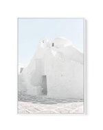 Streets of Mykonos | Framed Canvas-Shop Greece Wall Art Prints Online with Olive et Oriel - Our collection of Greek Islands art prints offer unique wall art including blue domes of Santorini in Oia, mediterranean sea prints and incredible posters from Milos and other Greece landscape photography - this collection will add mediterranean blue to your home, perfect for updating the walls in coastal, beach house style. There is Greece art on canvas and extra large wall art with fast, free shipping a
