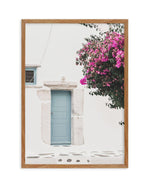 Streets of Mykonos III Art Print-Shop Greece Wall Art Prints Online with Olive et Oriel - Our collection of Greek Islands art prints offer unique wall art including blue domes of Santorini in Oia, mediterranean sea prints and incredible posters from Milos and other Greece landscape photography - this collection will add mediterranean blue to your home, perfect for updating the walls in coastal, beach house style. There is Greece art on canvas and extra large wall art with fast, free shipping acr