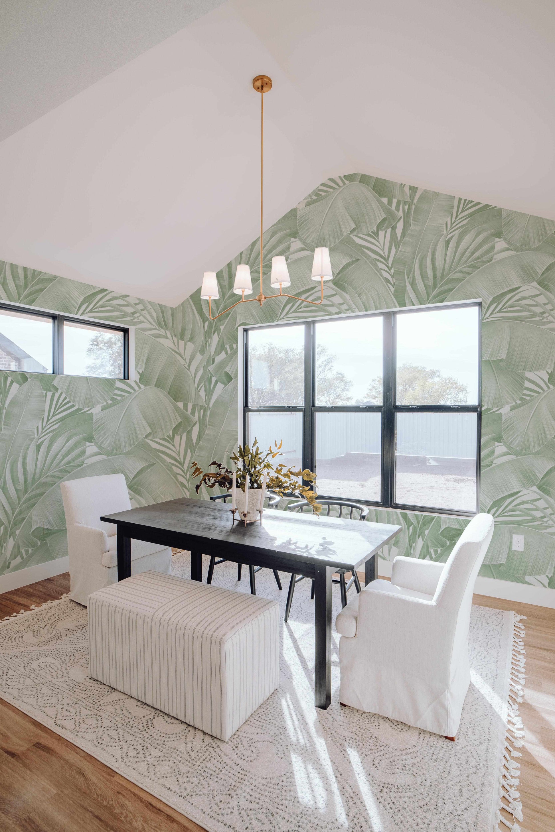 Canopy Sage Green Wallpaper-Wallpaper-Buy Australian Removable Wallpaper Now Sage Green Wallpaper Peel And Stick Wallpaper Online At Olive et Oriel Custom Made Wallpapers Wall Papers Decorate Your Bedroom Living Room Kids Room or Commercial Interior